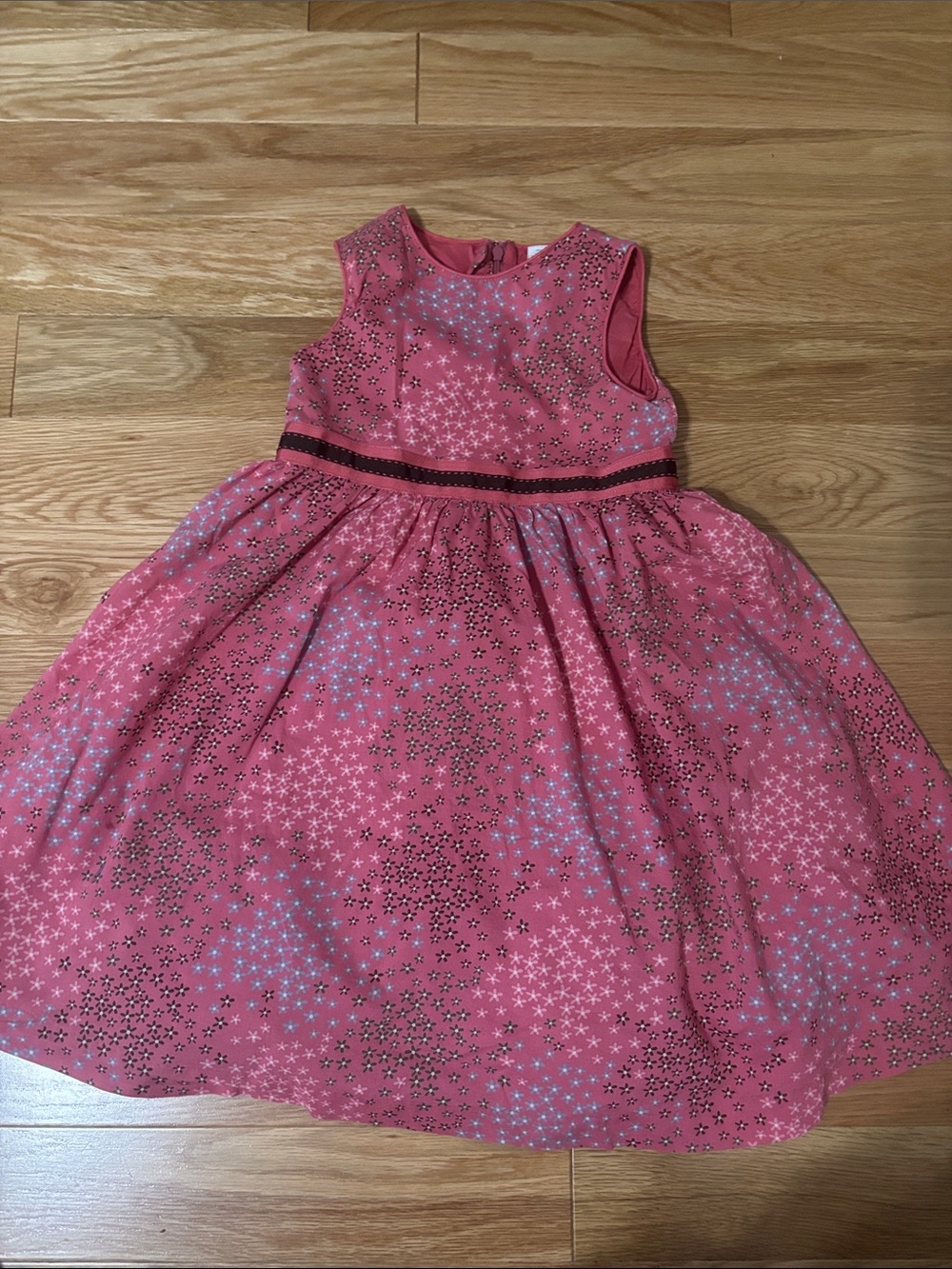 GAP Vintage Pink Star Print Sleeveless Party Dress